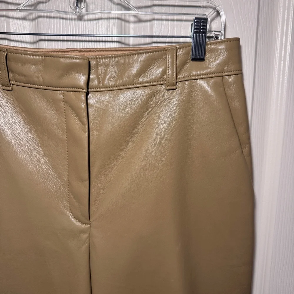 Aritzia Babaton Command Cropped Vegan Leather Straight Leg Pant - Picture 6 of 15